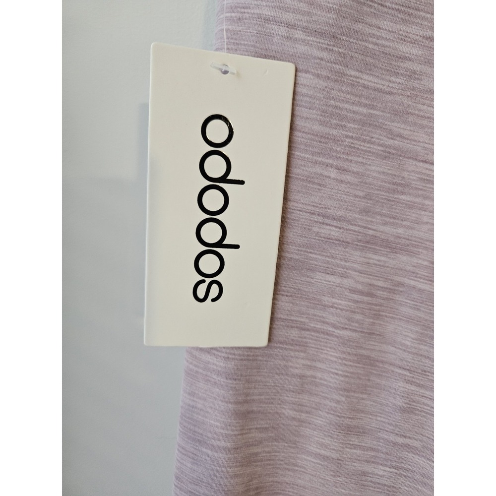 ODODOS XS High Waist Crossover Capri‎ Leggings Mauve Heather Stretch Athletic - Picture 7 of 10
